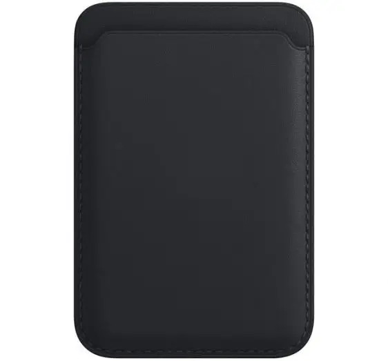 Картхолдер Leather Wallet для iPhone with MagSafe, тёмная ночь (Black)