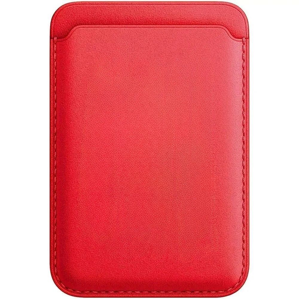 Картхолдер Leather Wallet для iPhone with MagSafe, красный (Red)