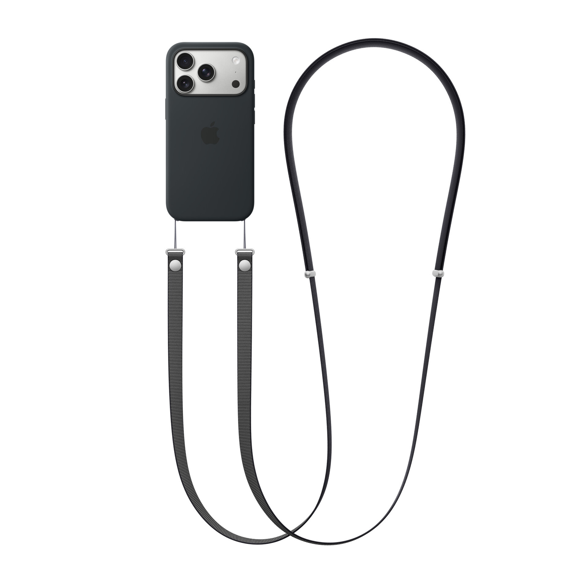 Наплечный ремень Apple Crossbody Strap для iPhone, чёрный (Black)