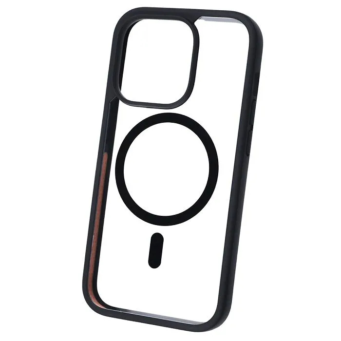Чехол c магнитным кольцом Gurdini Shockproof Case With MagSafe для iPhone 15 Pro Max, чёрный