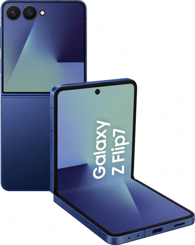 Смартфон Samsung Galaxy Z Flip7 12/256Gb, синий (Blue Shadow)