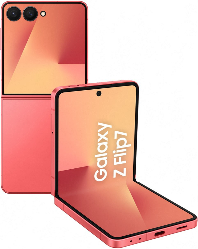 Смартфон Samsung Galaxy Z Flip7 12/256Gb, коралловый (Coralred)