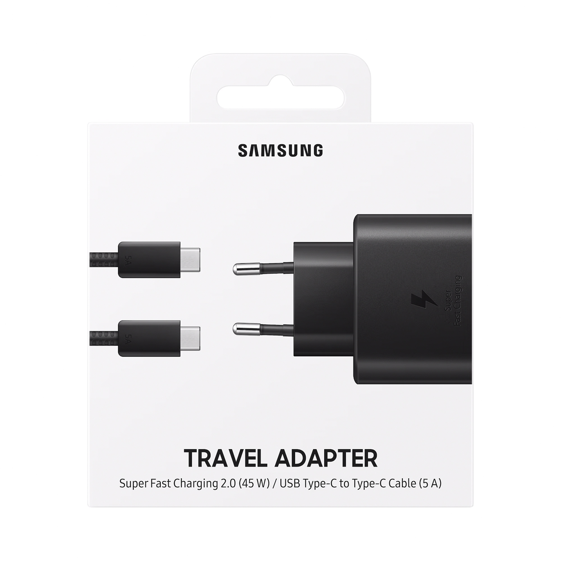 Сетевое зарядное устройство Samsung, 45 Вт, Type-C, чёрный
