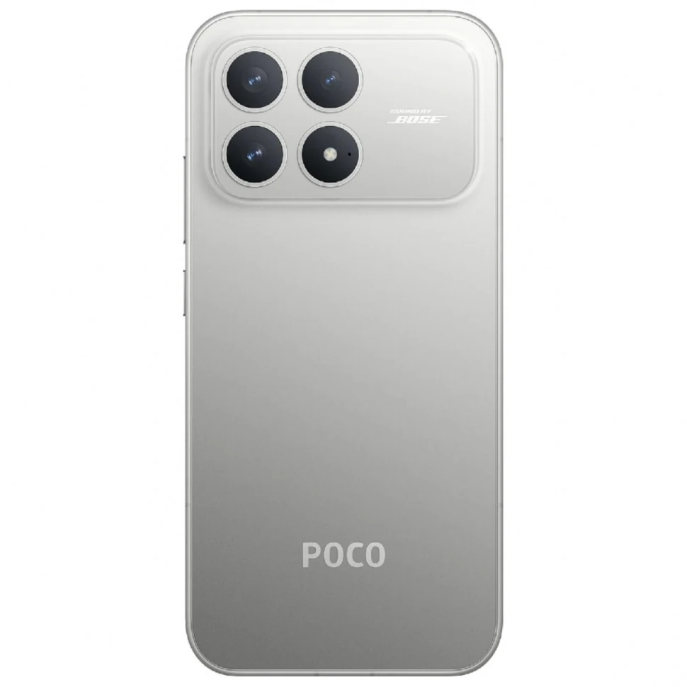 Смартфон Xiaomi POCO F8 Pro 12/512Gb, серебристый (Titanium Silver)