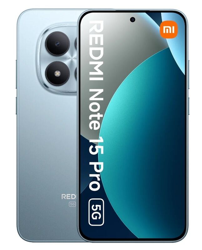 Смартфон Xiaomi Redmi Note 15 Pro 5G 8/256Gb, ледяной синий (Glacier Blue)