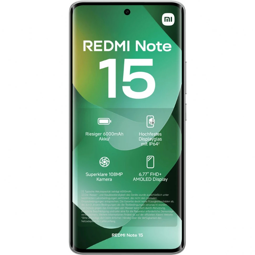 Смартфон Xiaomi Redmi Note 15 4G 8/256Gb, лесной зелёный (Forest Green)