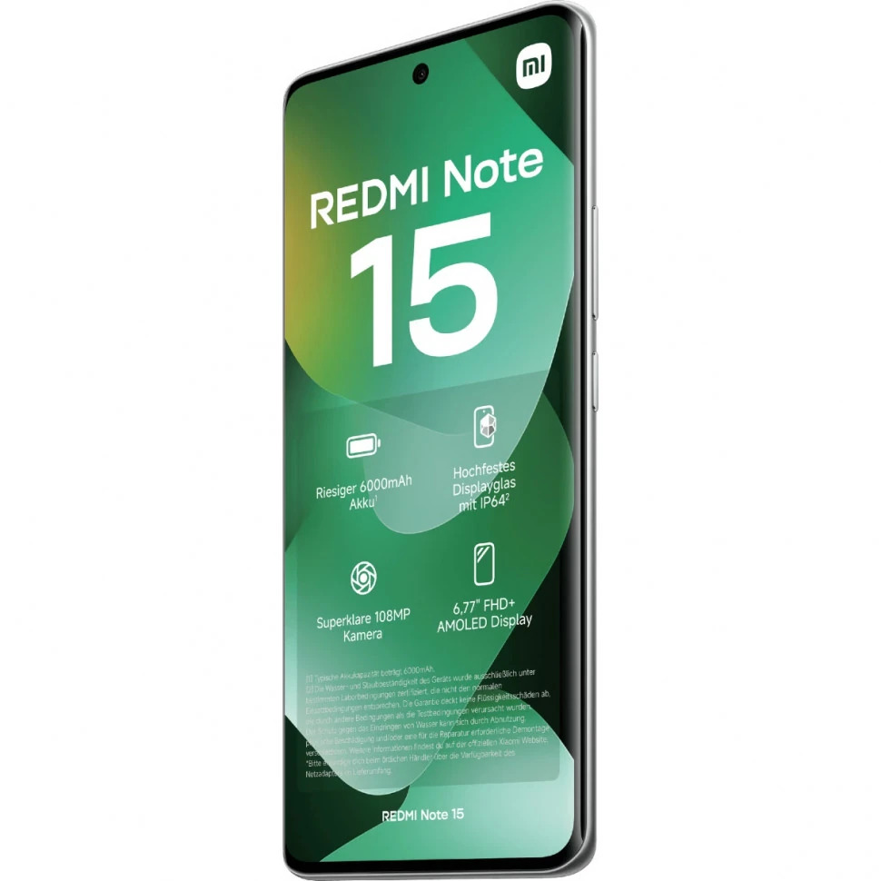 Смартфон Xiaomi Redmi Note 15 4G 8/256Gb, лесной зелёный (Forest Green)