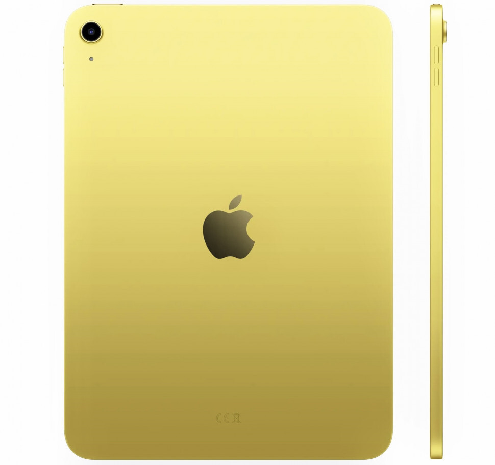 Планшет Apple iPad (A16, 2025) 11" 256Gb Wi-Fi + Cellular, жёлтый (MD7M4)