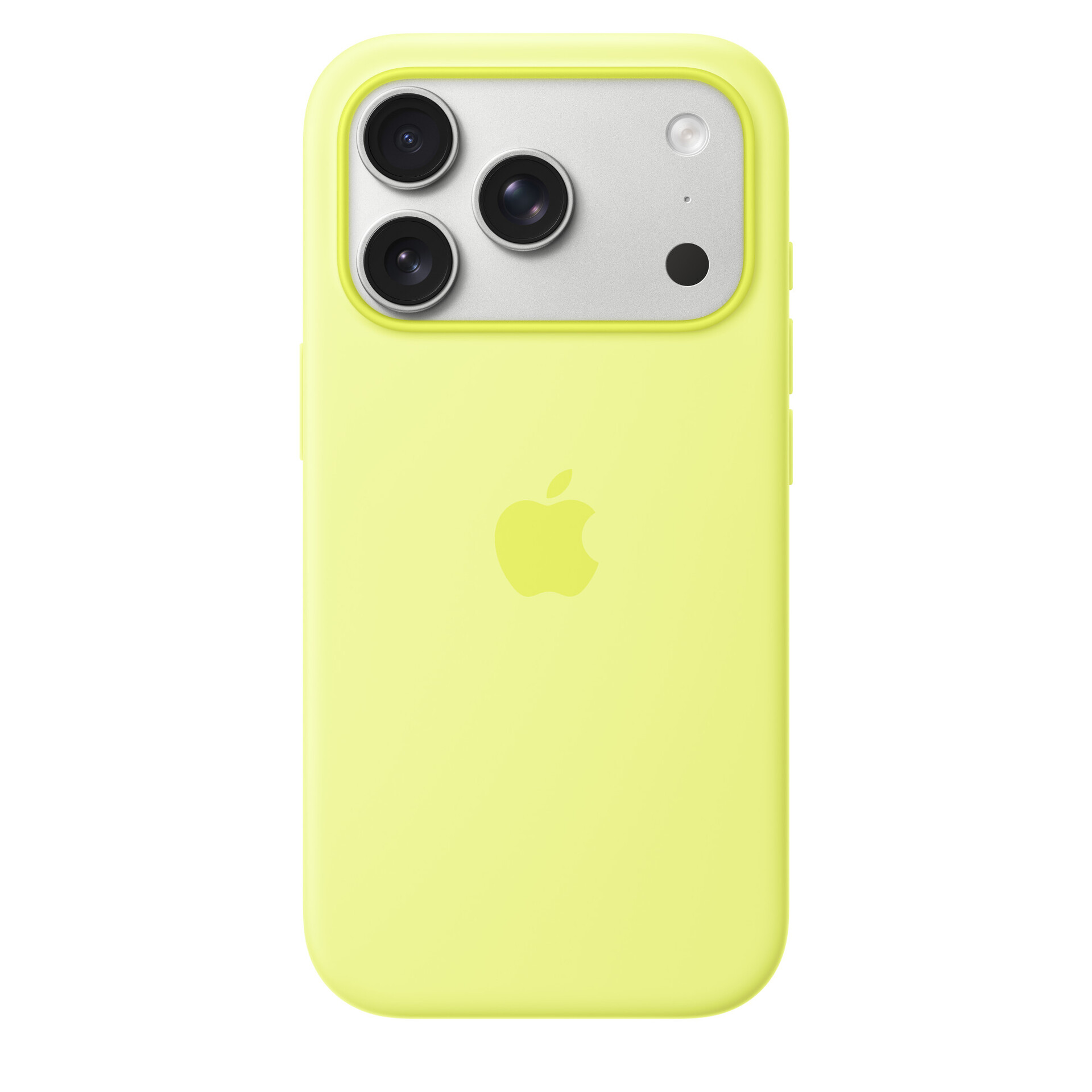 Защитный чехол Apple Silicone Case с MagSafe для iPhone 17 Pro, жёлтый (Neon Yellow)