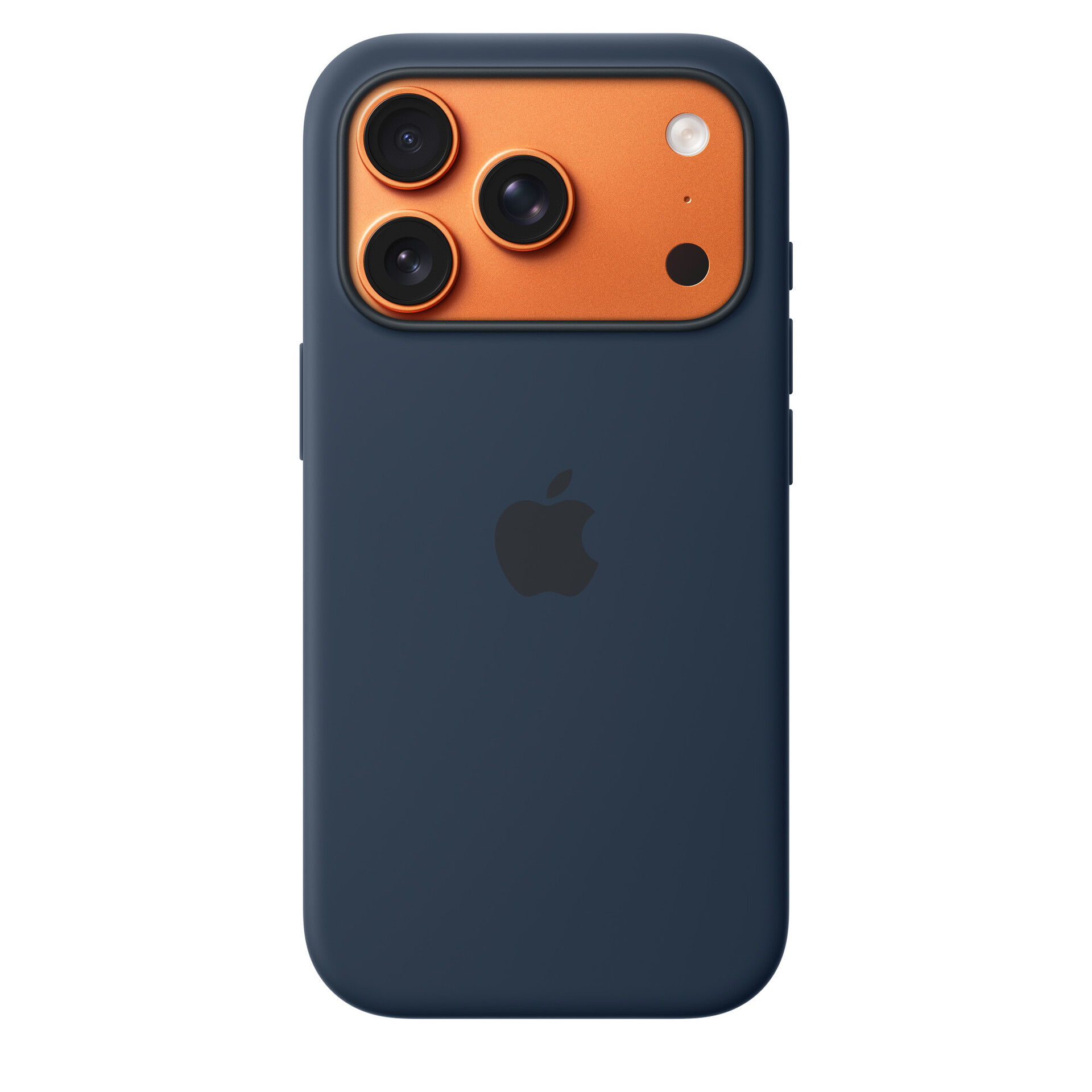 Защитный чехол Apple Silicone Case с MagSafe для iPhone 17 Pro, полуночный чёрный (Midnight)