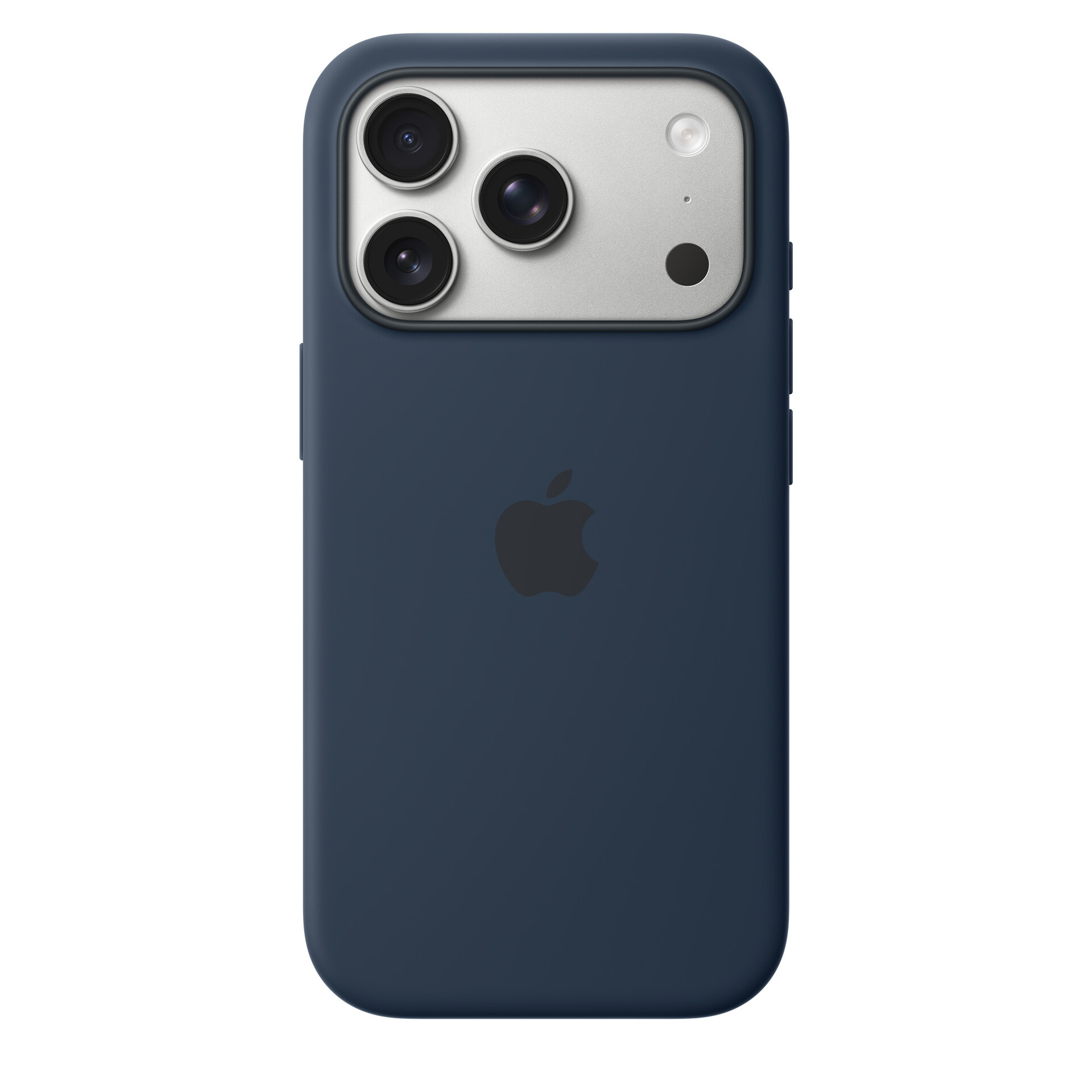 Защитный чехол Apple Silicone Case с MagSafe для iPhone 17 Pro, полуночный чёрный (Midnight)