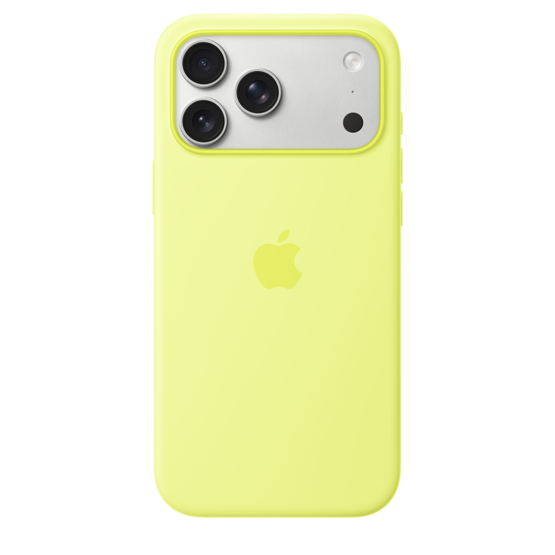 Защитный чехол Apple Silicone Case с MagSafe для iPhone 17 Pro Max, жёлтый (Neon Yellow)