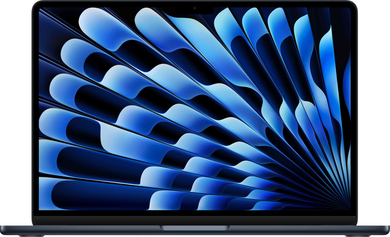 Ноутбук Apple MacBook Air 13" (M5, 10C CPU, 8C GPU, 16Gb, 512Gb SSD), "полуночный чёрный" (MDHE4)