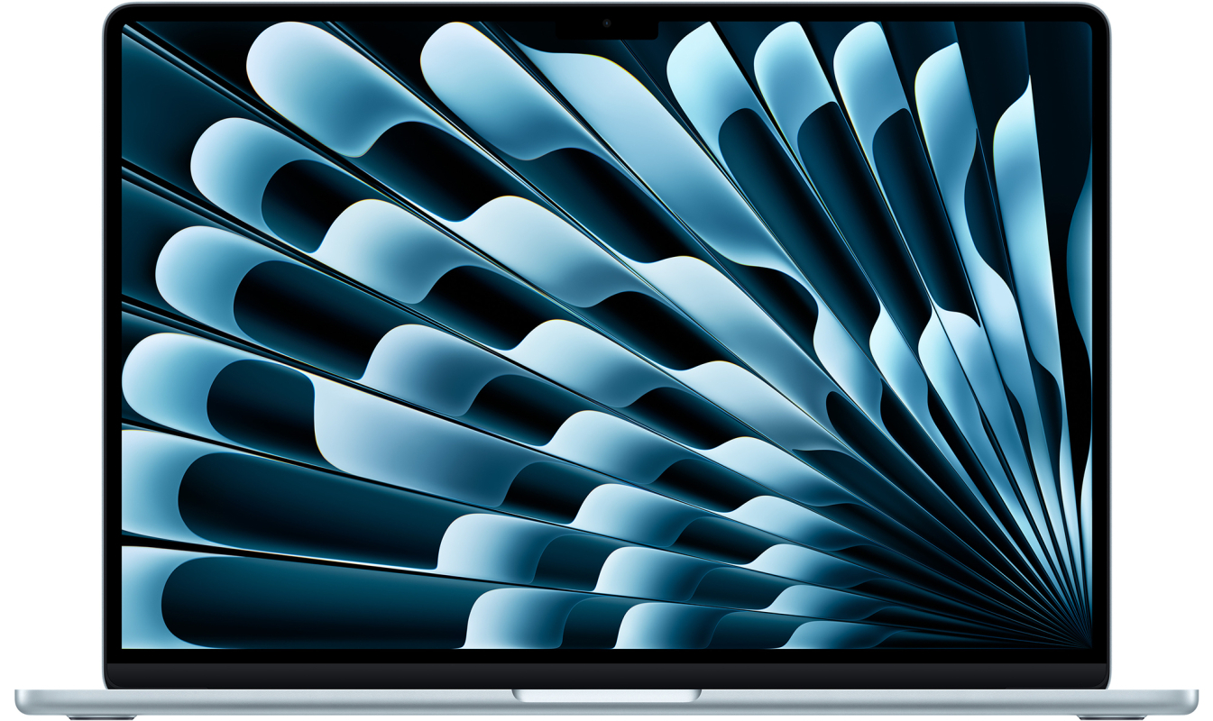 Ноутбук Apple MacBook Air 15" (M4, 10C CPU, 10C GPU, 24Gb, 512Gb SSD), "небесно-голубой" (MC7D4)