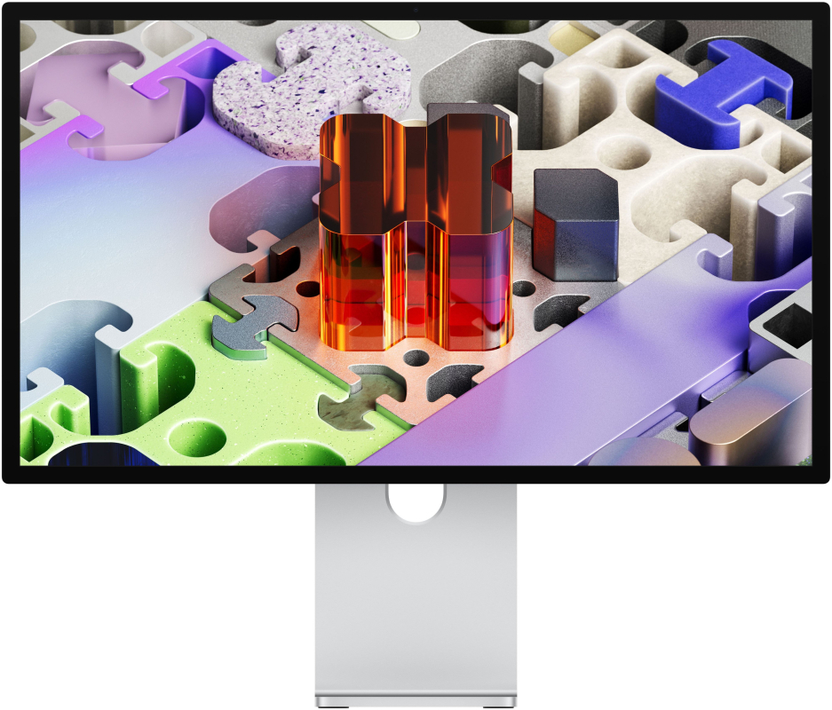 Монитор Apple Studio Display XDR 5K Retina 27" (2026), стандартное стекло, подставка с регулировкой наклона и высоты, серебристый (MFEL4)