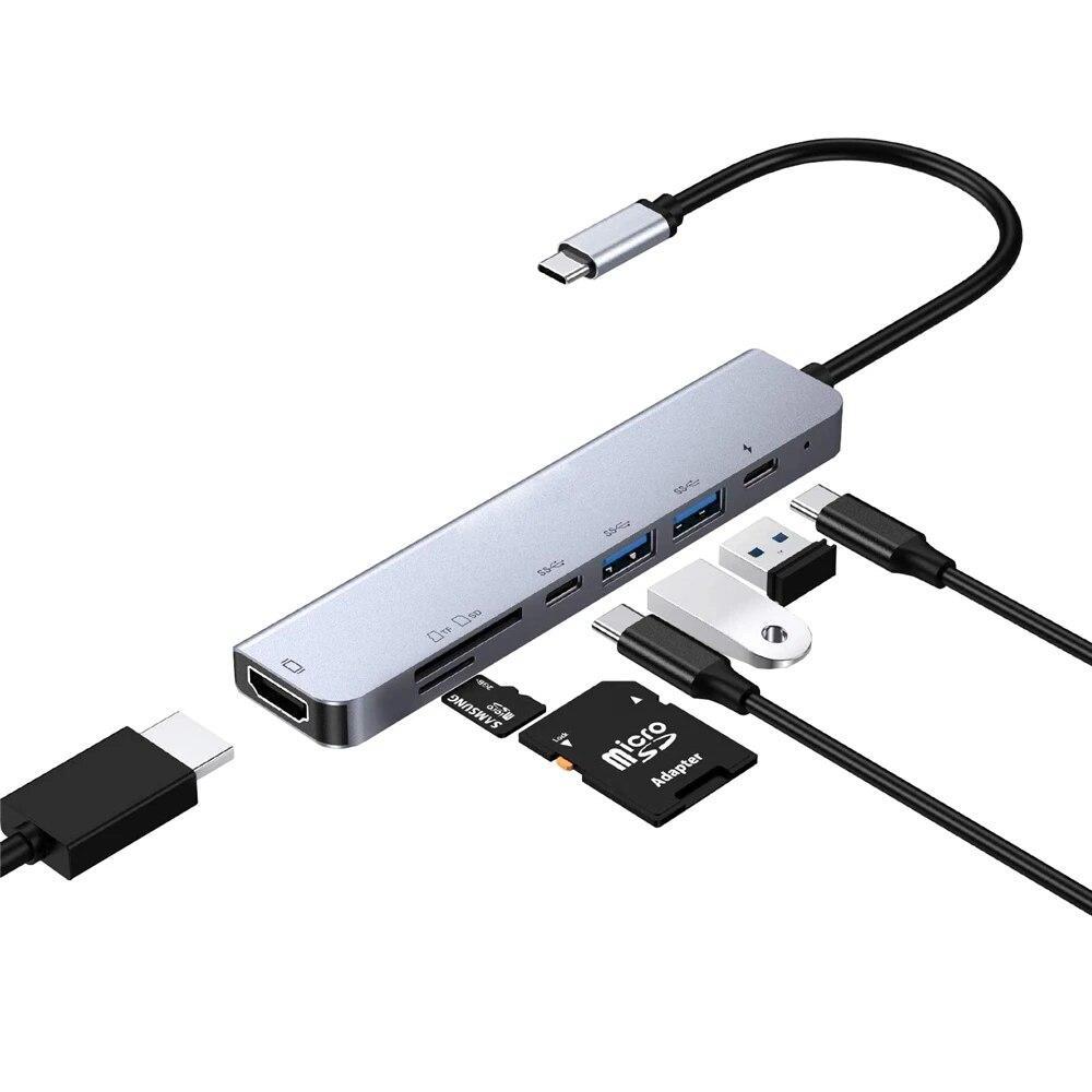 Многопортовый USB Хаб 7в1