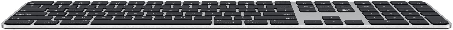Клавиатура беспроводная Apple Magic Keyboard with Touch ID and Numeric, чёрный (MMMR3)