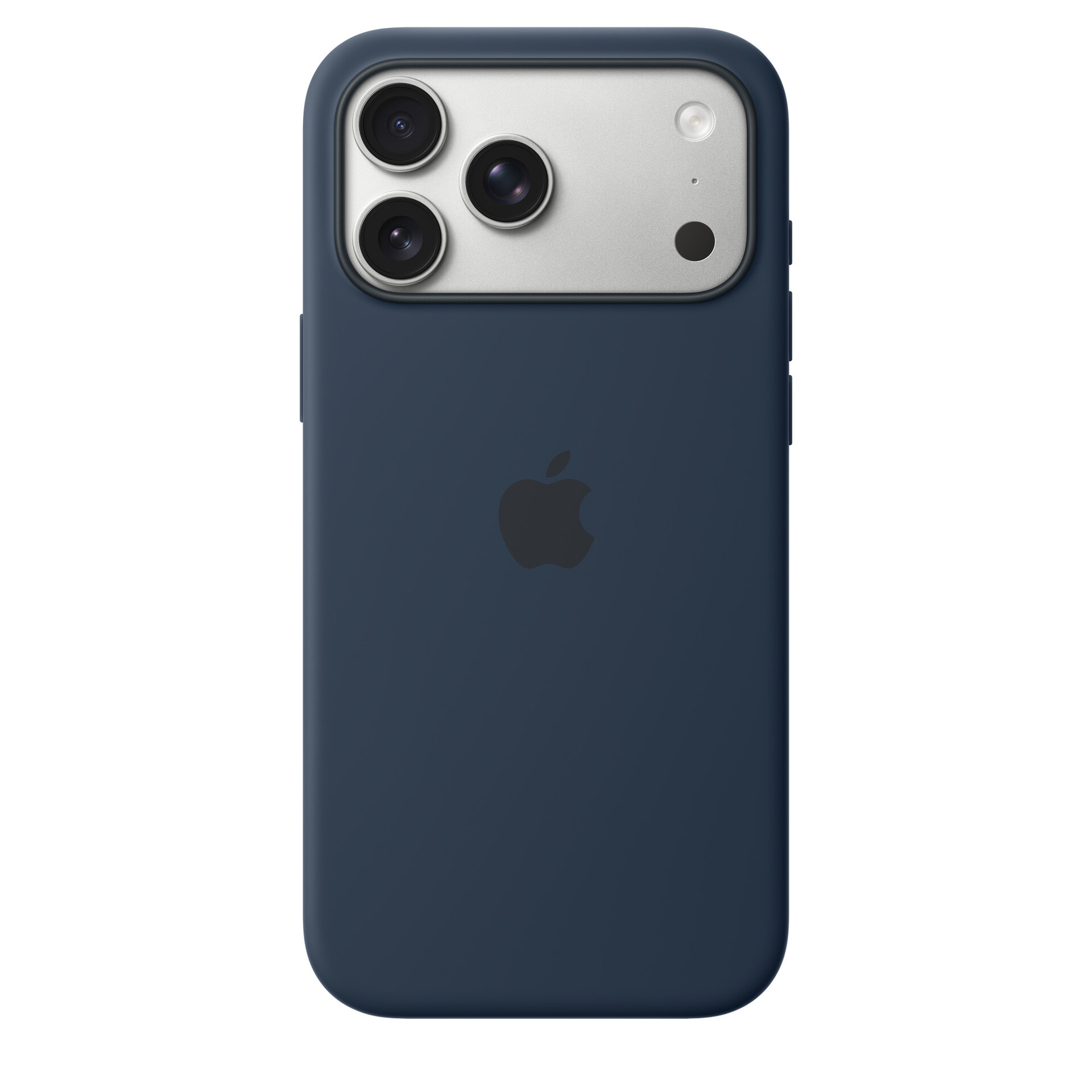 Защитный чехол Apple Silicone Case с MagSafe для iPhone 17 Pro Max, полуночный чёрный (Midnight)