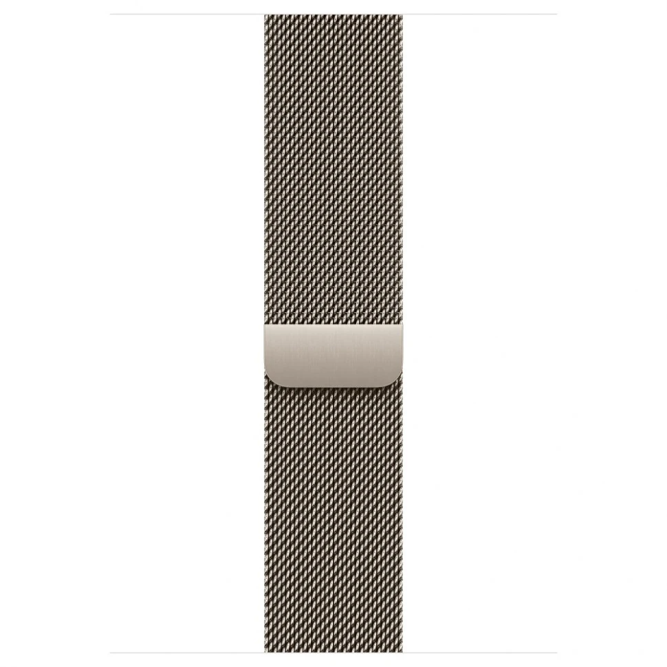 Часы Apple Watch Series 11 (2025), 42 мм, корпус из титана цвета «Natural», ремешок Titanium Milanese Loop цвета «Natural», бежевый