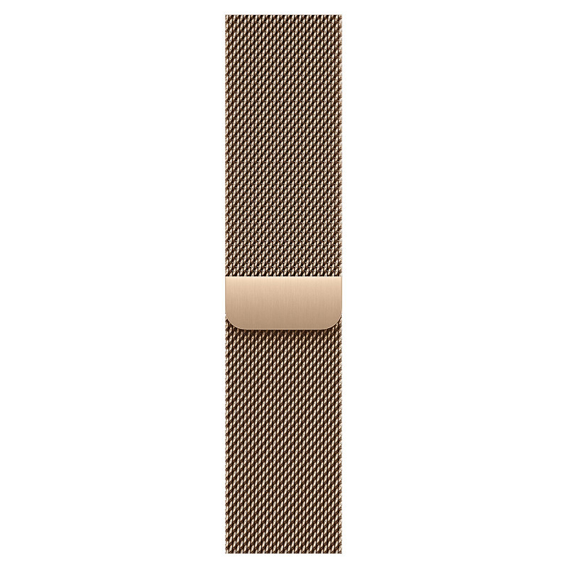 Часы Apple Watch Series 11 (2025), 46 мм, корпус из титана цвета «Gold», ремешок Titanium Milanese Loop цвета «Gold», золотой