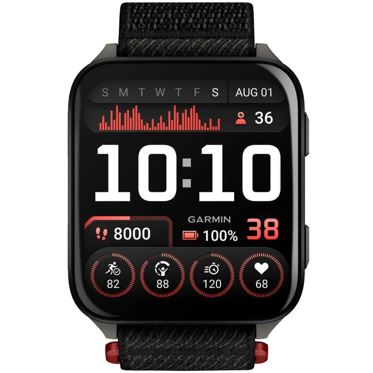 Умные часы Garmin Venu X1 (010-02980-02) 46 мм, Black with Slate Titanium Caseback and Black Comfortfit Nylon Band