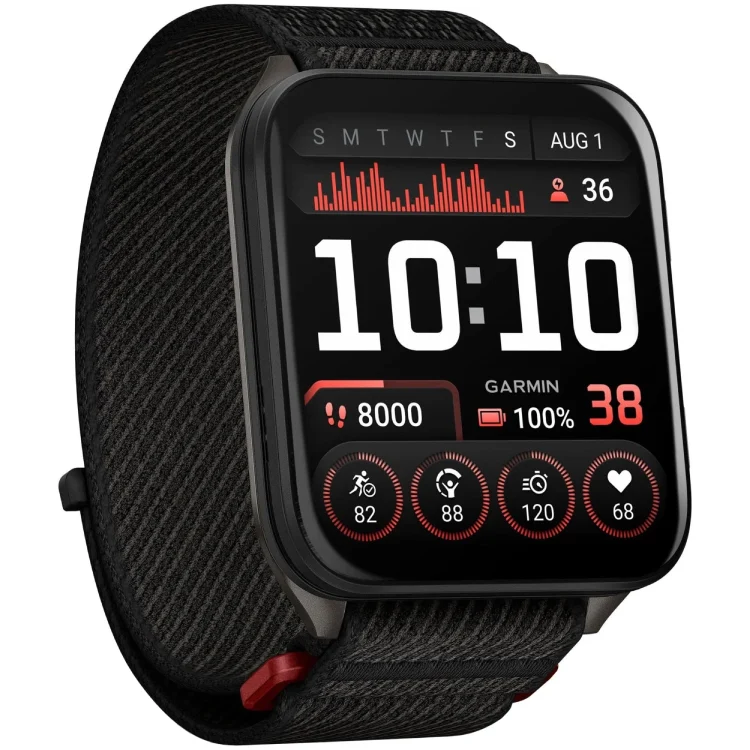 Умные часы Garmin Venu X1 (010-02980-02) 46 мм, Black with Slate Titanium Caseback and Black Comfortfit Nylon Band