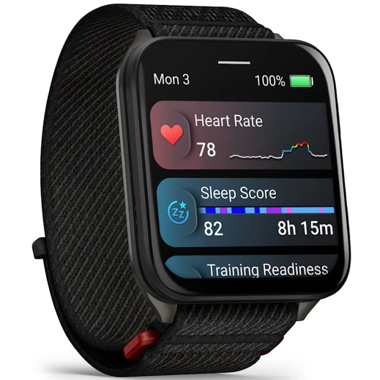 Умные часы Garmin Venu X1 (010-02980-02) 46 мм, Black with Slate Titanium Caseback and Black Comfortfit Nylon Band