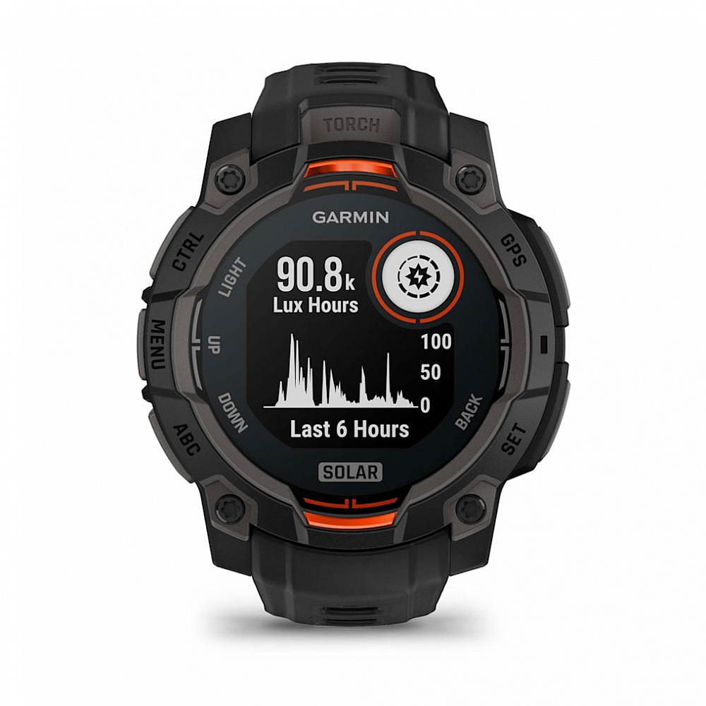 Умные часы Garmin INSTINCT 3 (010-02934-00) 45 мм SOLAR BLACK