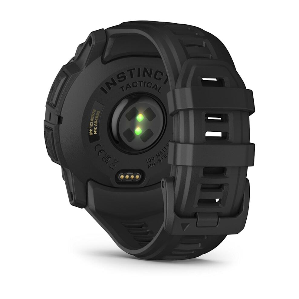 Умные часы Garmin Instinct 3 (010-03020-50) 50 мм, Amoled Tactical Edition Black with Charcoal Silicone Band