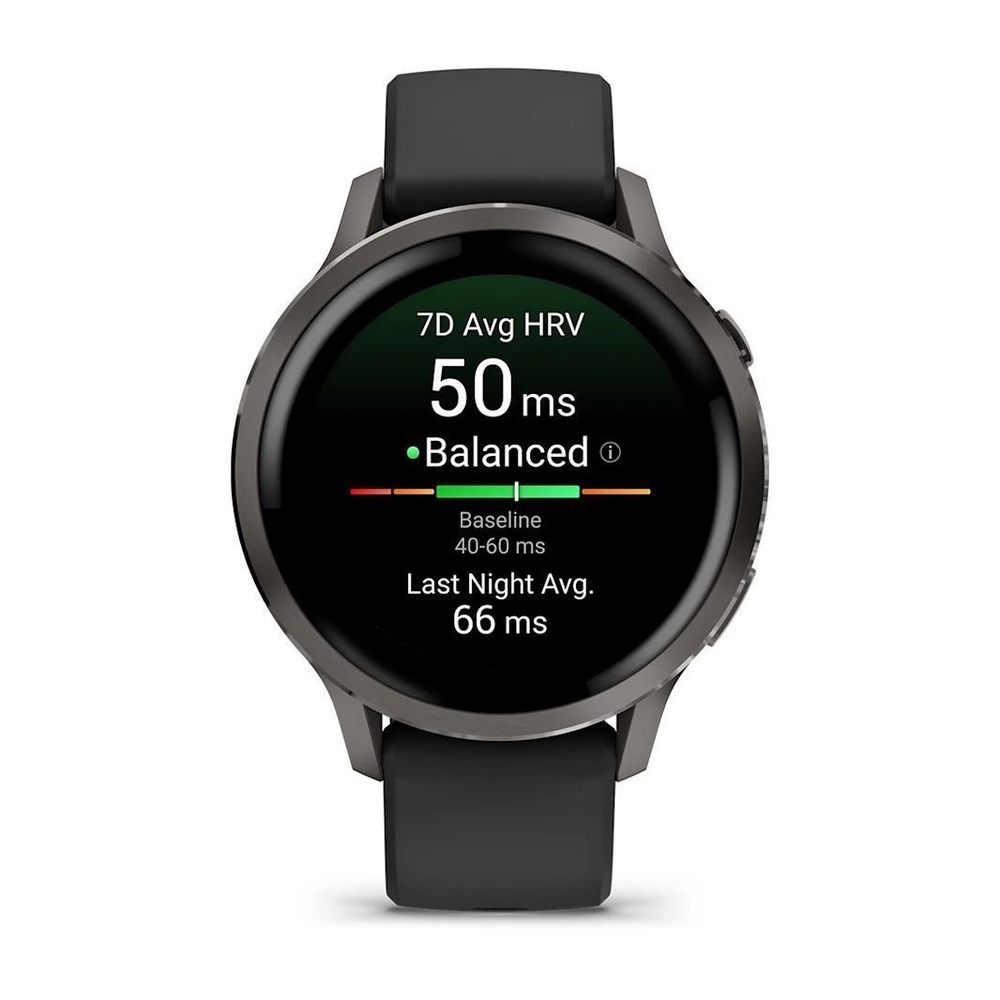 Умные часы Garmin Venu 4 (010-03014-00) 45 мм, чёрный (Slate)