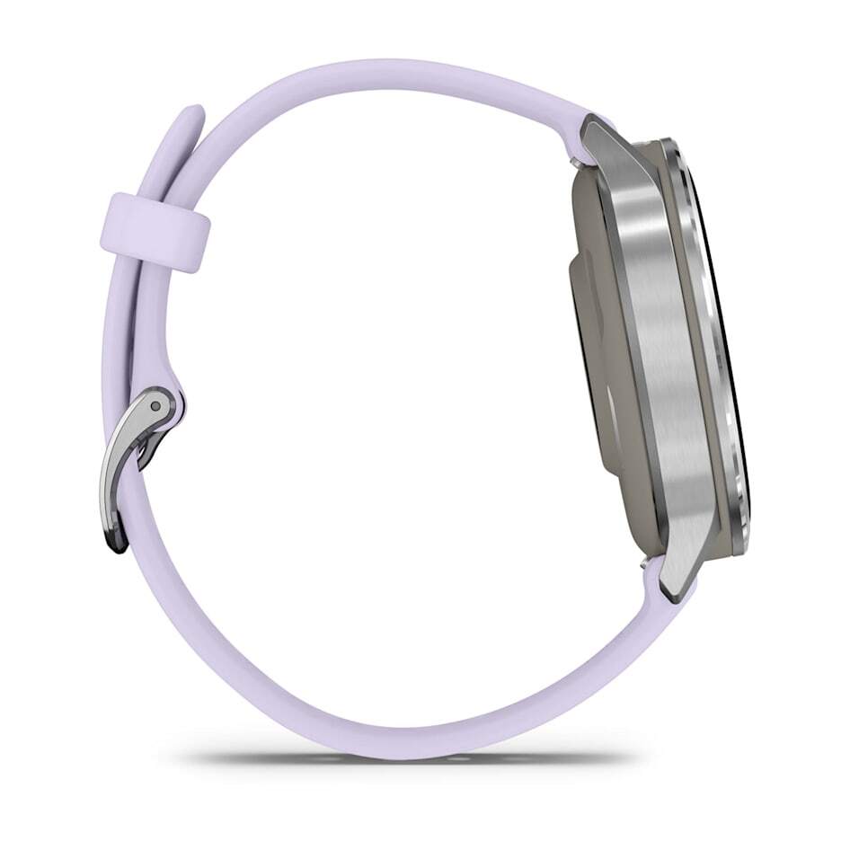 Умные часы Garmin Venu 4 (010-03013-01) 41 мм, серебристый с силиконовым ремешком (Silver/Periwinkle)