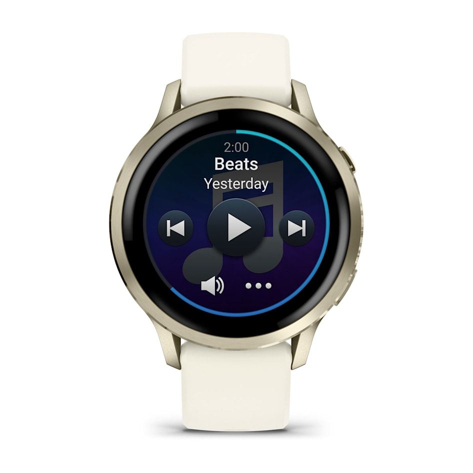 Умные часы Garmin Venu 4 (010-03013-00) 41 мм, LUNAR Gold Bezel With Bone Silicone Band