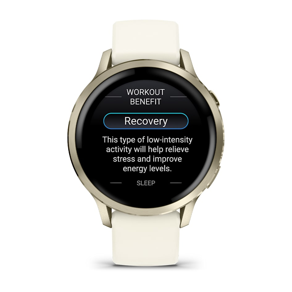 Умные часы Garmin Venu 4 (010-03013-00) 41 мм, LUNAR Gold Bezel With Bone Silicone Band
