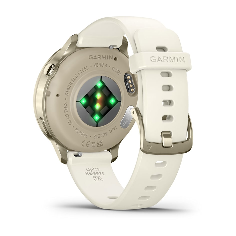 Умные часы Garmin Venu 4 (010-03013-00) 41 мм, LUNAR Gold Bezel With Bone Silicone Band