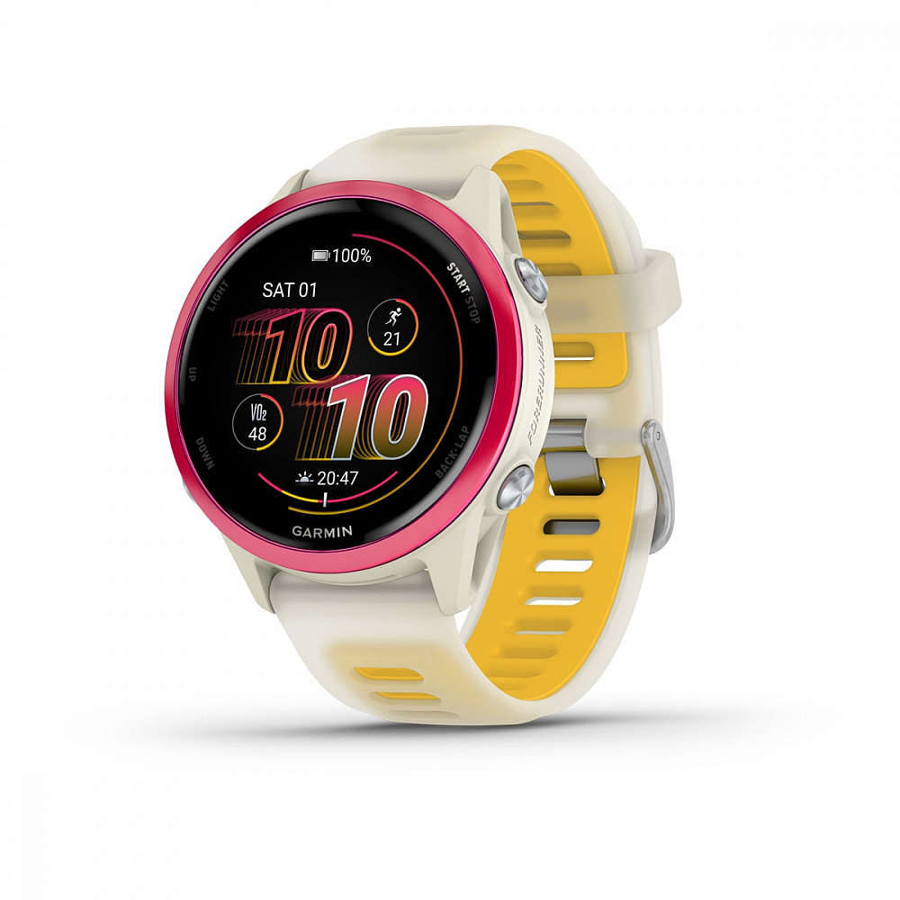 Умные часы Garmin Forerunner 570 (010-02970-02) 42 мм, Raspberry Bone/Mango Band