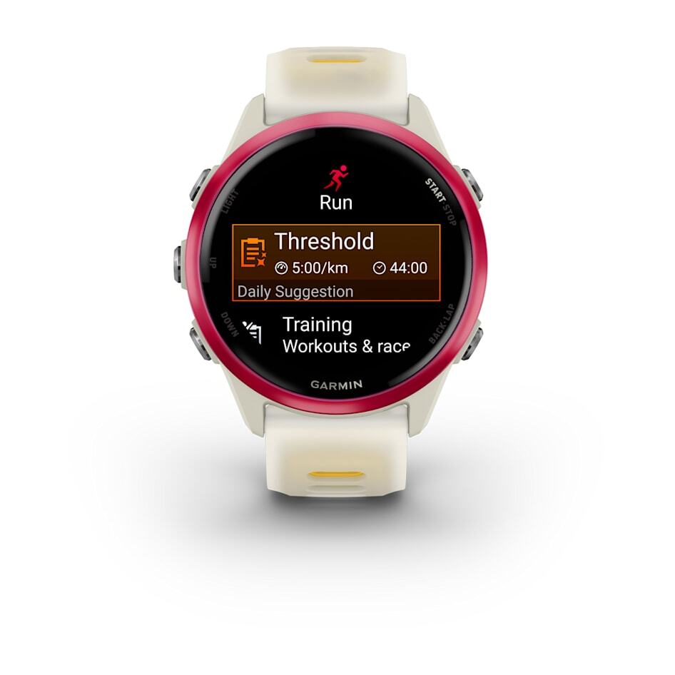 Умные часы Garmin Forerunner 570 (010-02970-02) 42 мм, Raspberry Bone/Mango Band