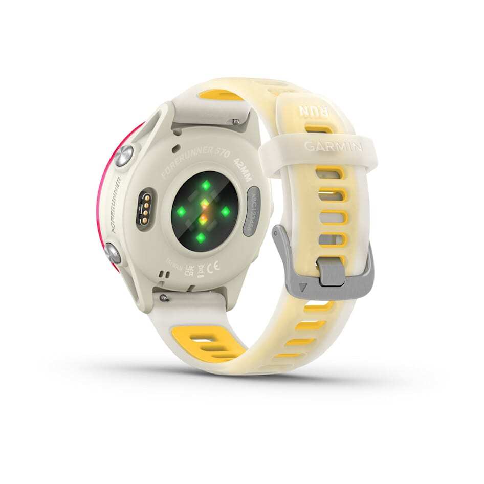 Умные часы Garmin Forerunner 570 (010-02970-02) 42 мм, Raspberry Bone/Mango Band