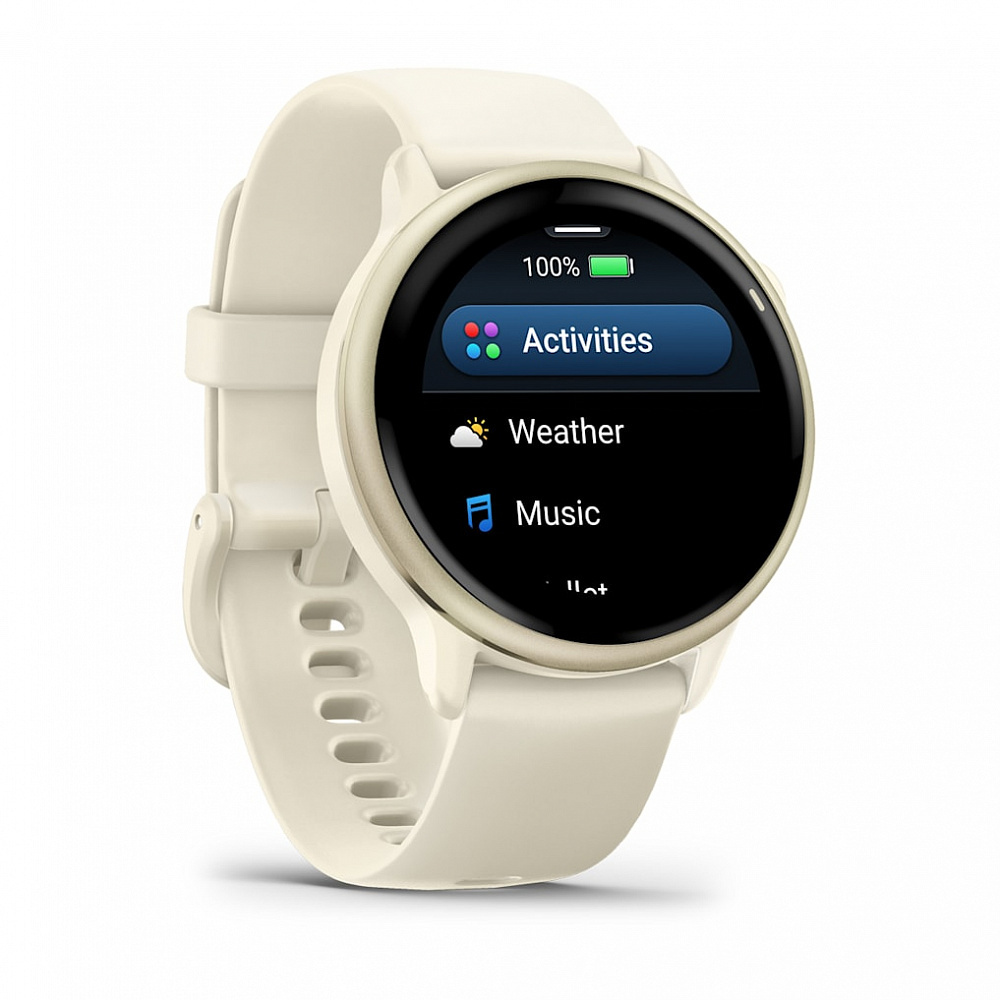 Умные часы Garmin Vivoactive 6 (010-02985-03), лунно-золотистый (Lunar Gold)
