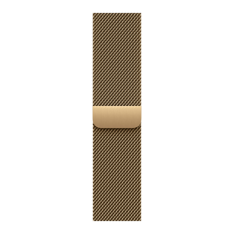 Часы Apple Watch Series 12 (2026), 46 мм, корпус из титана цвета «Radiant Gold», ремешок Titanium Milanese Loop цвета «Radiant Gold», золотой