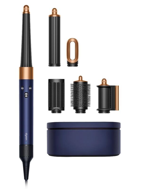 Стайлер Dyson Airwrap i.d. Long HS08 Straight+Wavy, синий/медный (Prussian Blue/Copper) (2025)