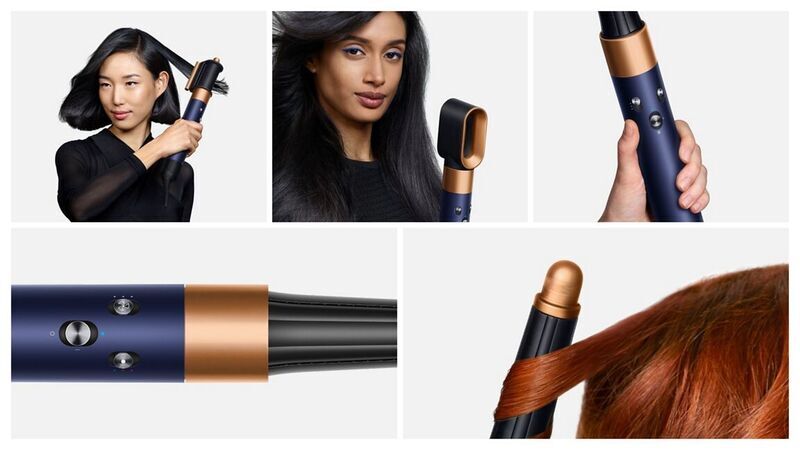 Стайлер Dyson Airwrap i.d. Long HS08 Straight+Wavy, синий/медный (Prussian Blue/Copper) (2025)