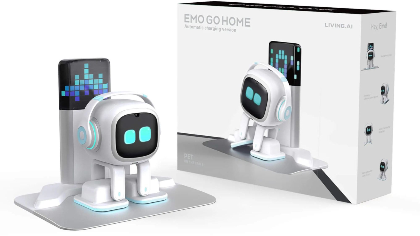 Умный робот LIVING.AI EMO Go Home с ИИ ChatGPT, белый (White)
