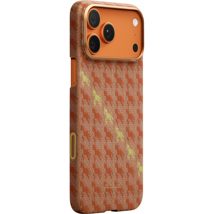 Чехол Pitaka Ultra-Slim Case для Apple iPhone 17 Pro Max, оранжевый (Amber)