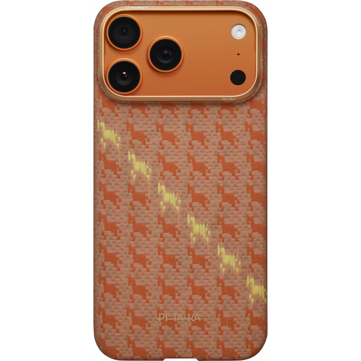 Чехол Pitaka Ultra-Slim Case для Apple iPhone 17 Pro Max, оранжевый (Amber)