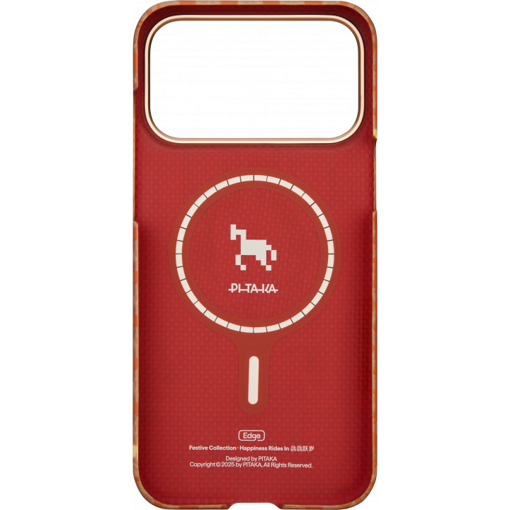 Чехол Pitaka Ultra-Slim Case для Apple iPhone 17 Pro Max, оранжевый (Amber)