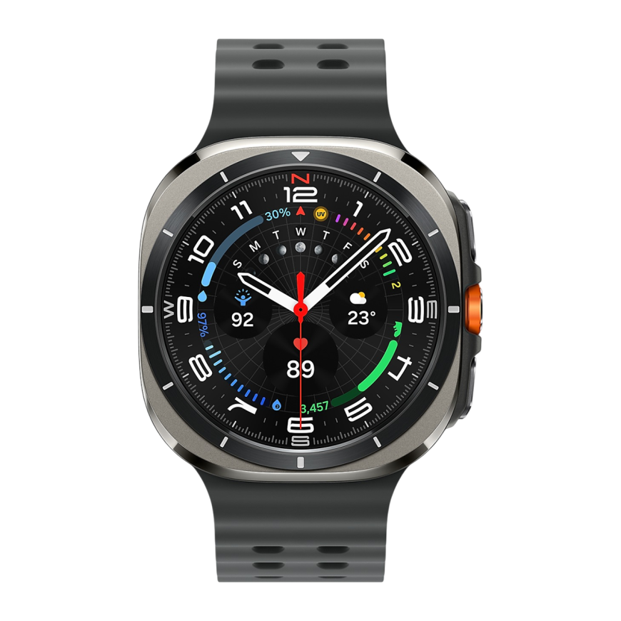 Умные часы Samsung Galaxy Watch Ultra 2025 LTE 47мм, cеребряный титан (Titanium Silver)