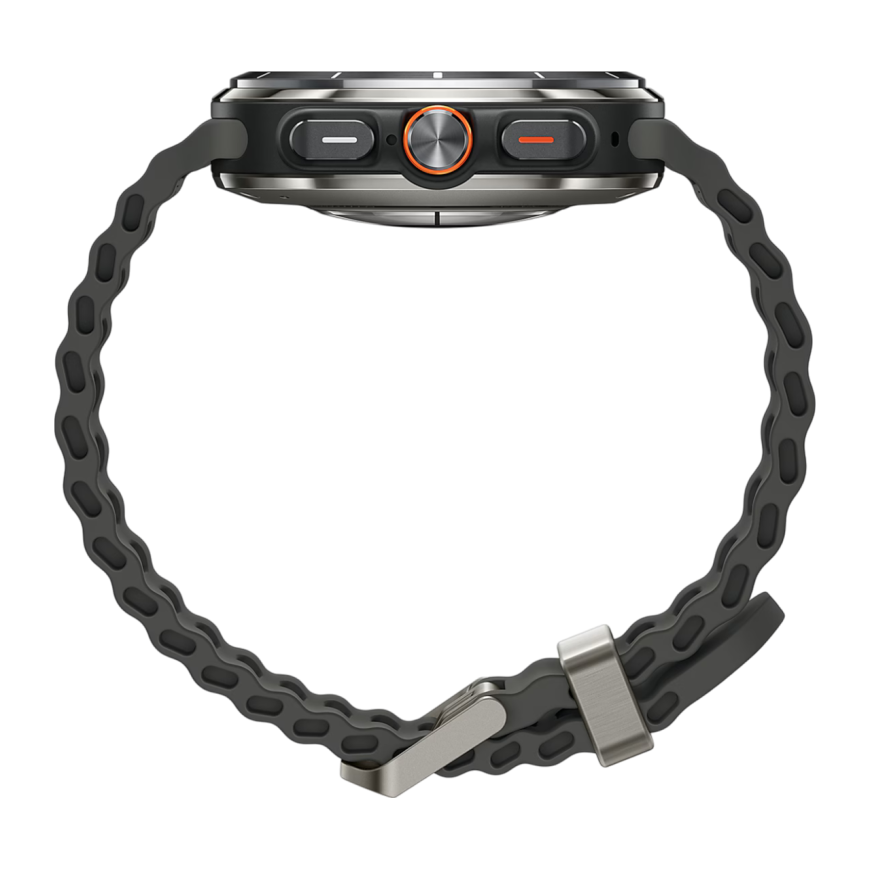 Умные часы Samsung Galaxy Watch Ultra 2025 LTE 47мм, cеребряный титан (Titanium Silver)