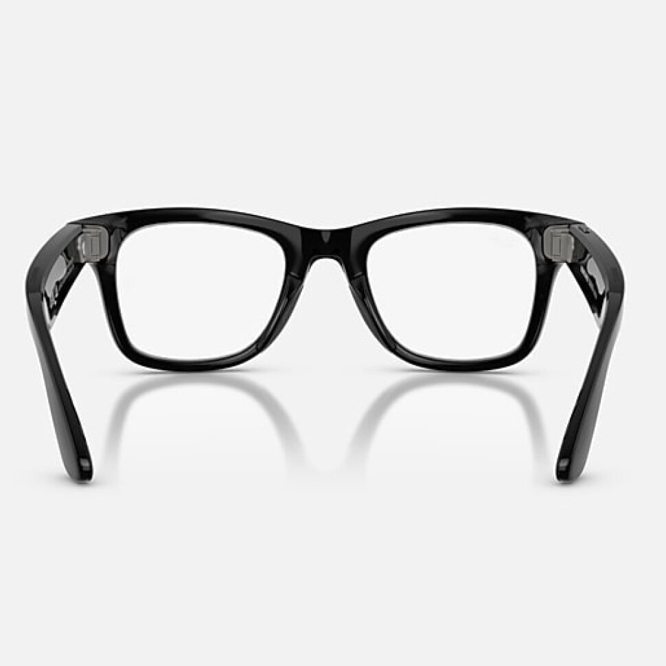 Умные очки Ray-Ban Meta Wayfarer Gen 2 RW4012 (глянцевая чёрная оправа, линзы с зелёным автозатемнением), размер L