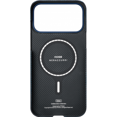 Чехол Pitaka Ultra-Slim Case для Apple iPhone 17 Pro Max, тёмно-синий (FC.Internazionzle Milano)