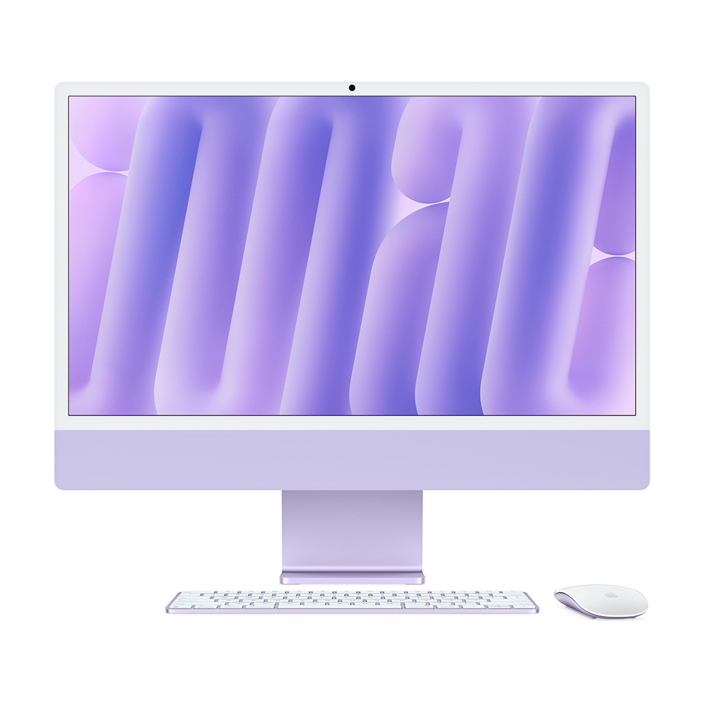 Моноблок Apple iMac 24" Retina 4,5K (M4, 10C CPU, 10C GPU, 16Gb, 512Gb SSD), фиолетовый (Z1EU0007K)